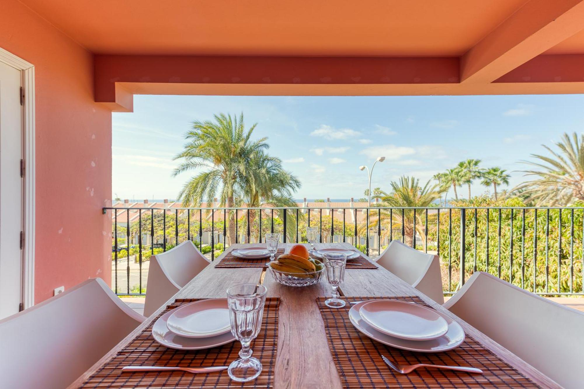 Gran Terraza Con Vistas Al Mar Apartman Pasito Blanco Kültér fotó