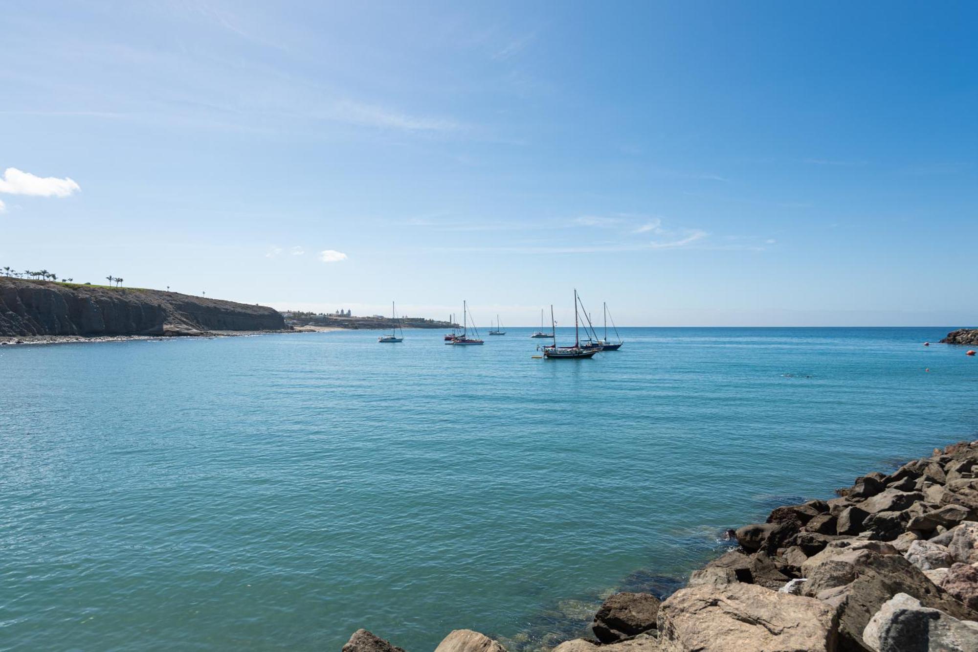 Gran Terraza Con Vistas Al Mar Apartman Pasito Blanco Kültér fotó